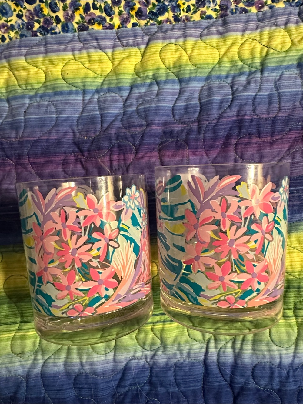 Lilly  Pulitzer acrylic glass set